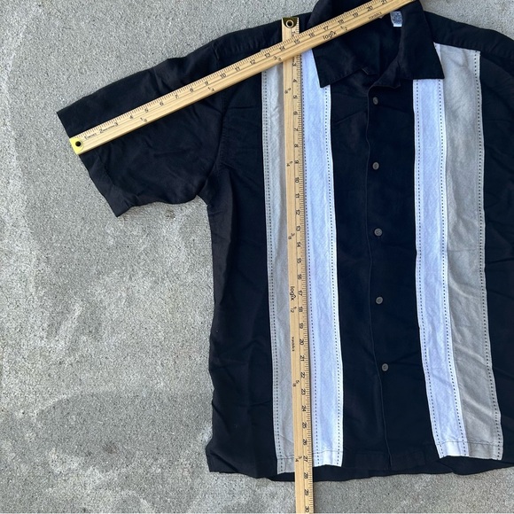 Monte Carlo Men’s Linen Blend Short Sleeve Button Up Shirt Medium - Picture 8 of 9